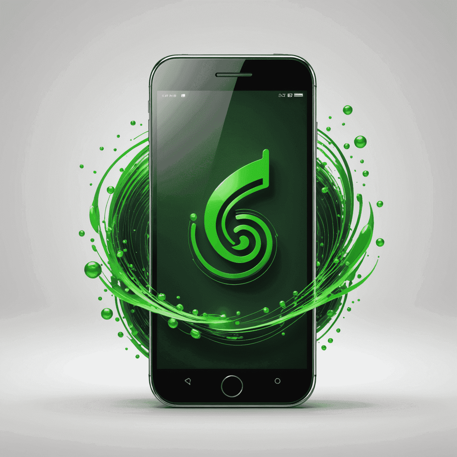 SembleRaw logo - A stylized green mobile phone with signal waves